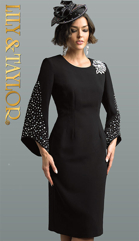 Lily And Taylor 4358-H Church Dress-Hat