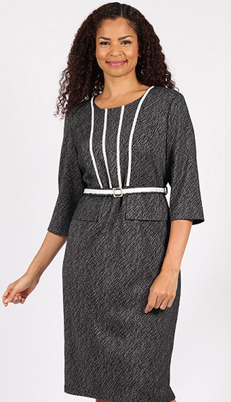 Diana Couture 8754-GRY Church Dress