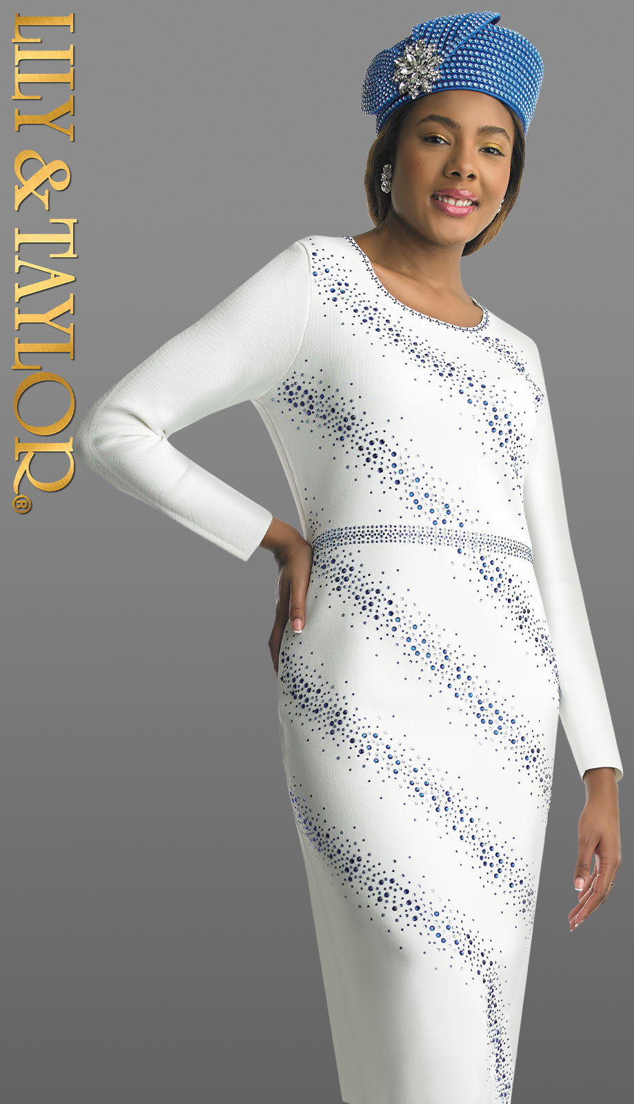 Lily and Taylor 798-IVO Knit Church Hat