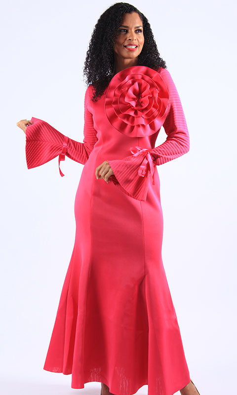 Diana Couture D1054-RED Church Dress