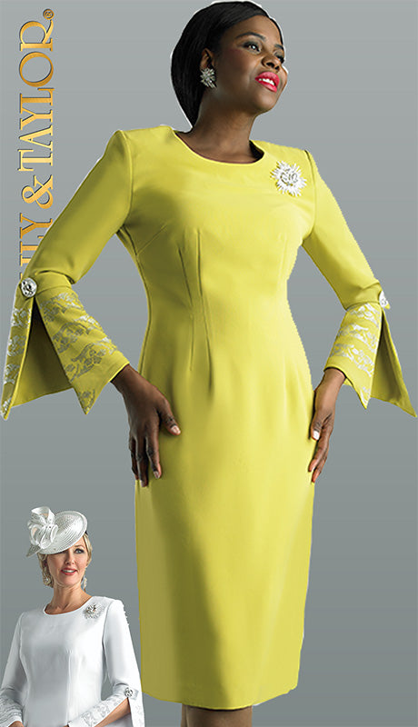 Lily And Taylor 4625-KIWI Church Dress