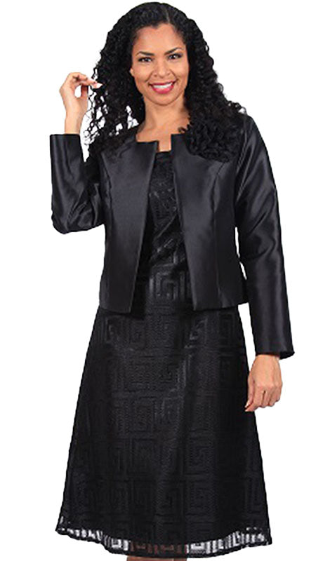Diana Couture 8619-BLK Church Dress