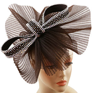 272HB-BRN Sunday Fascinator