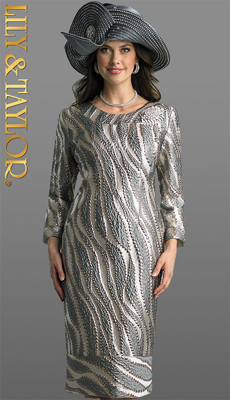 Lily And Taylor 4803-SWG Church Dress