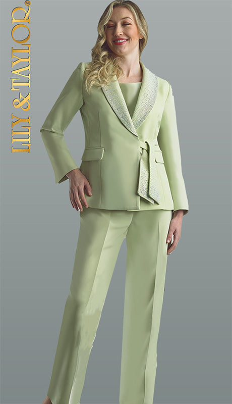 Lily And Taylor 4373-OLI Church Suit