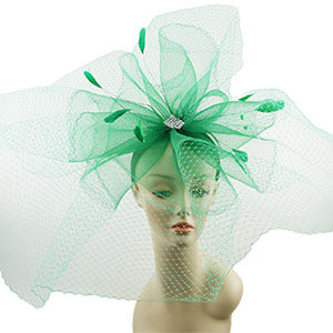 273HB-GRN Sunday Fascinator