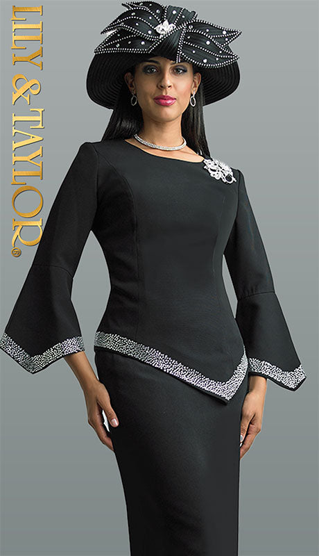 Lily And Taylor 4471-BLK Church Suit