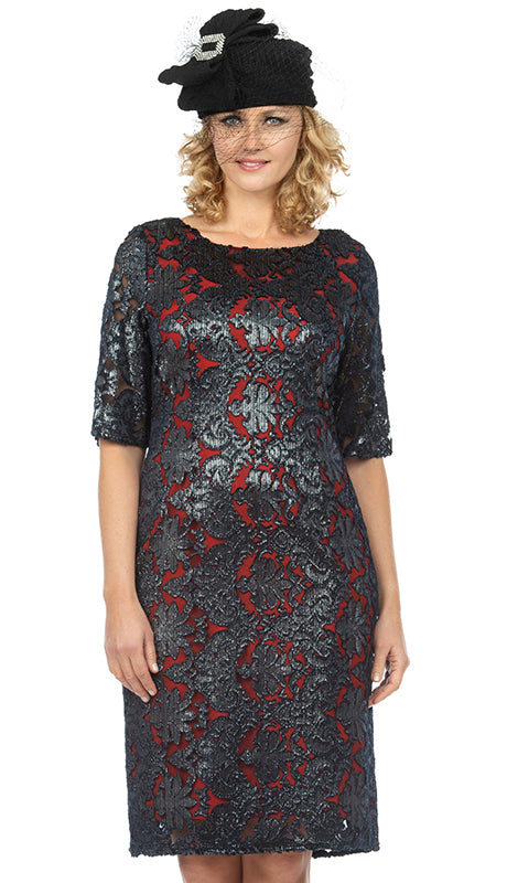 Giovanna D1539-BLK Church Dress