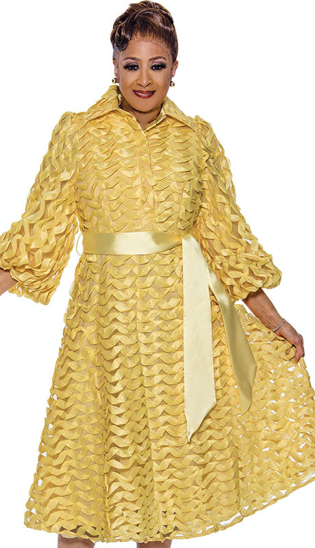Dorinda Clark Cole 5261-YLW Church Dress