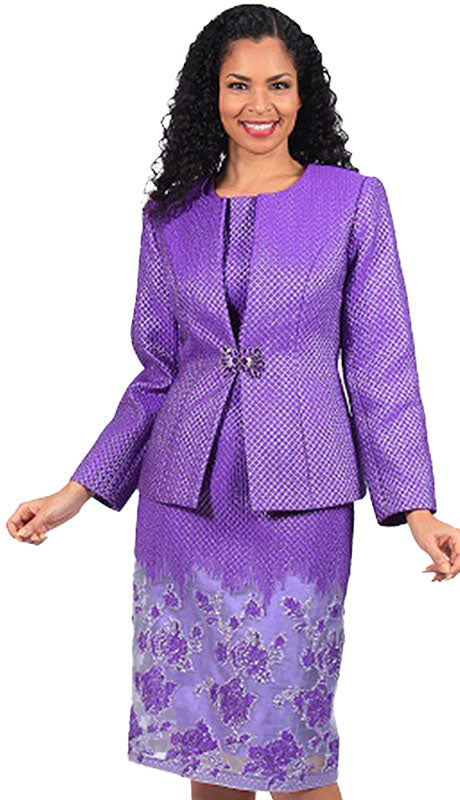 Diana Couture 8635-PUR Church Dress