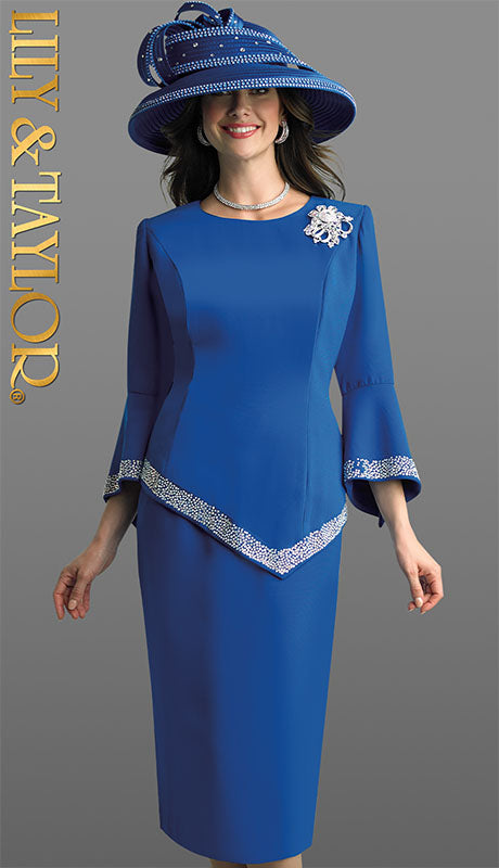 Lily And Taylor 4471-RYL Church Suit