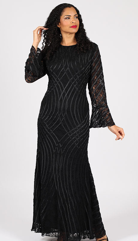 Diana Couture 8737-BLK Church Dress