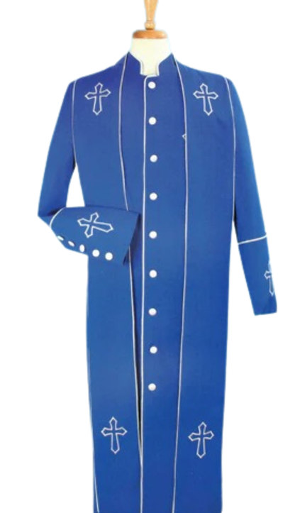 Sapphire Collection Mens Church Robe 3-BLU