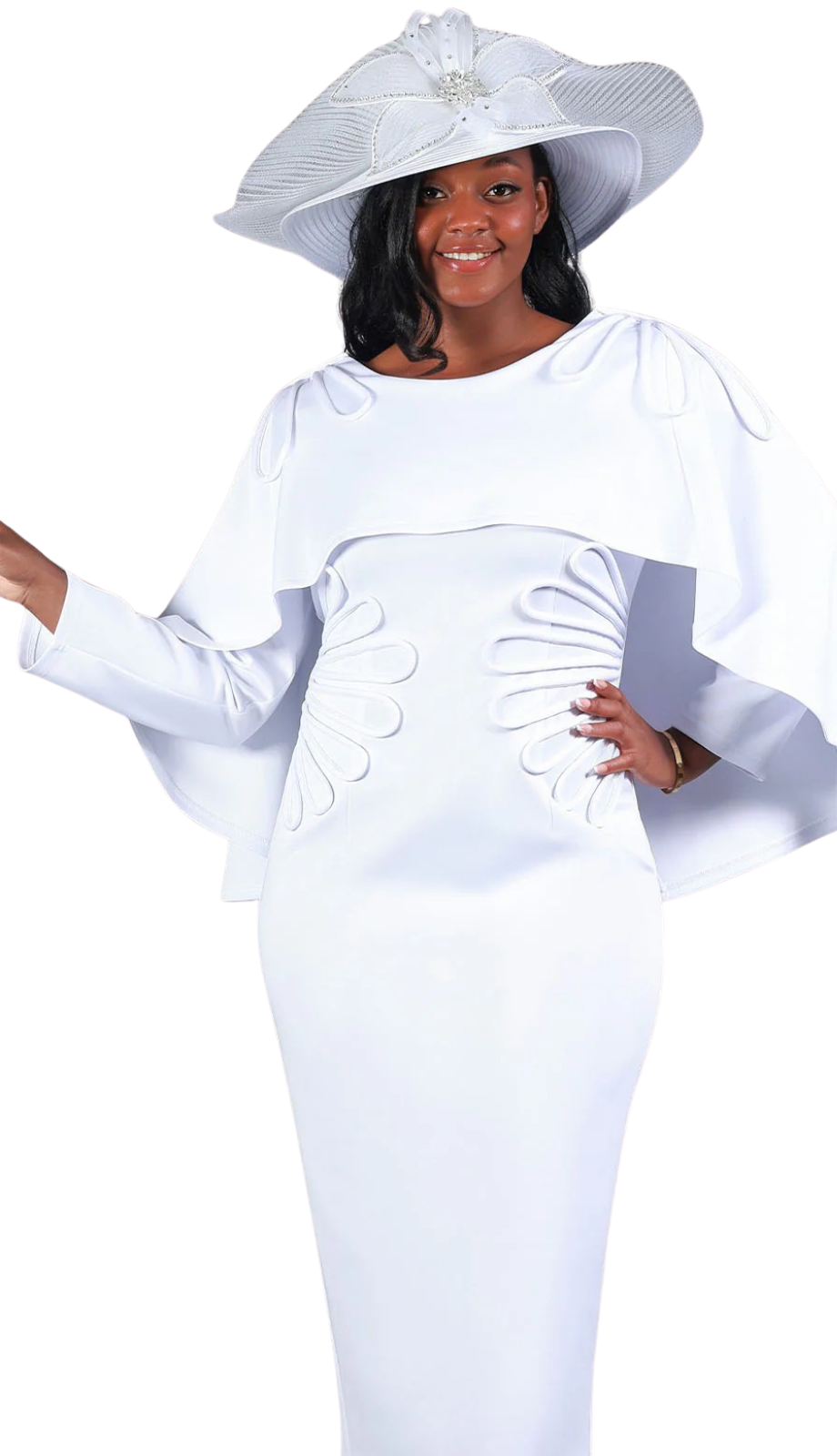 Giovanna D1590-WHT-CO Church Dress