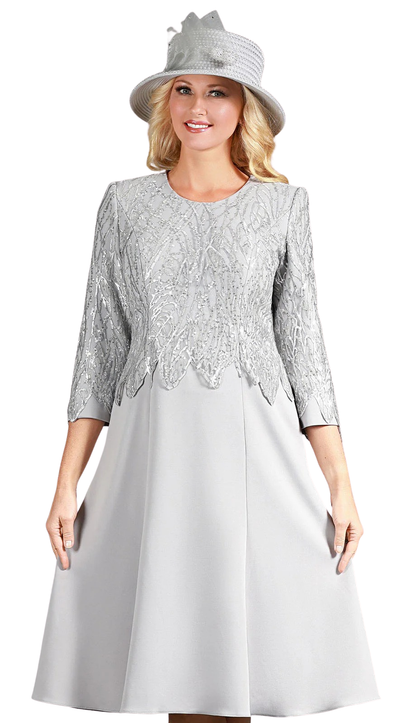 Giovanna D1681-SLV Church Dress