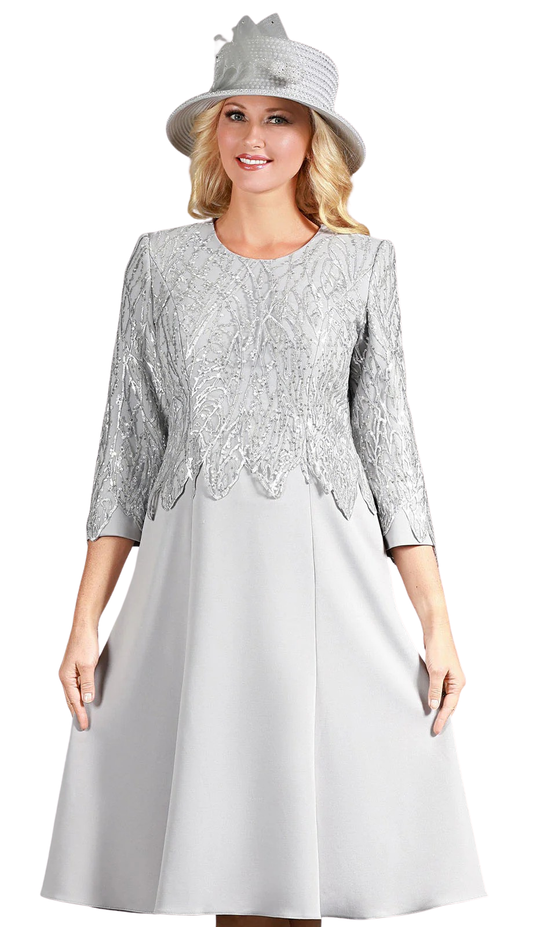 Giovanna D1681-SLV Church Dress