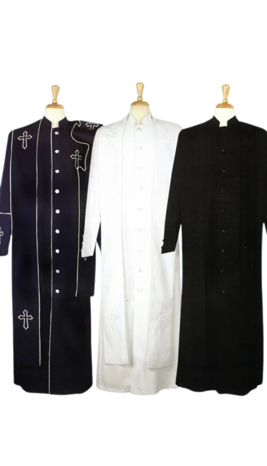 Sapphire Collection Mens Church Robe 3-PUR