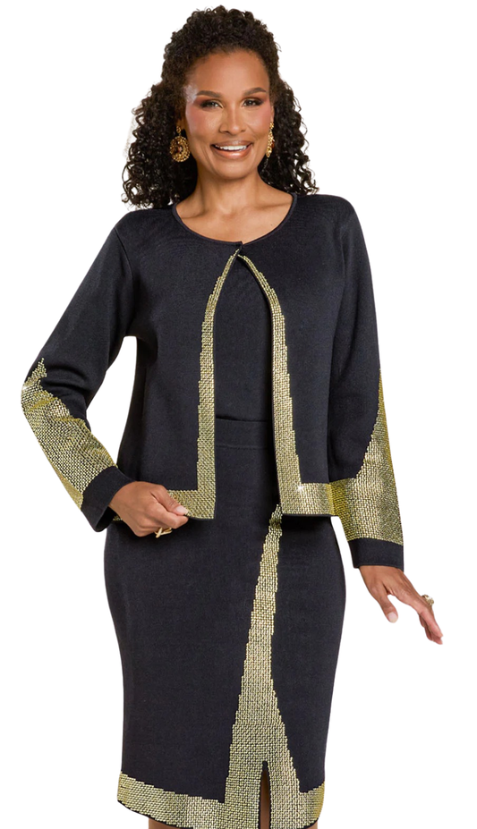 Donna Vinci 13435-BWG Church Suit
