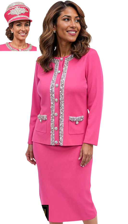 Donna Vinci 13468-HTP Church Suit