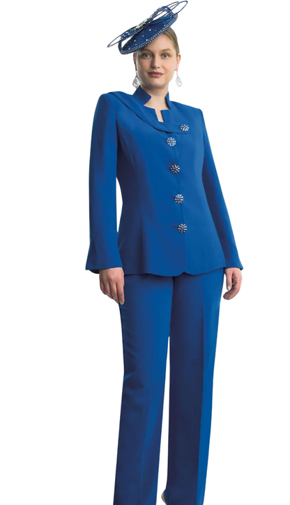 Lily And Taylor 4892-RYL Church Pant Suit