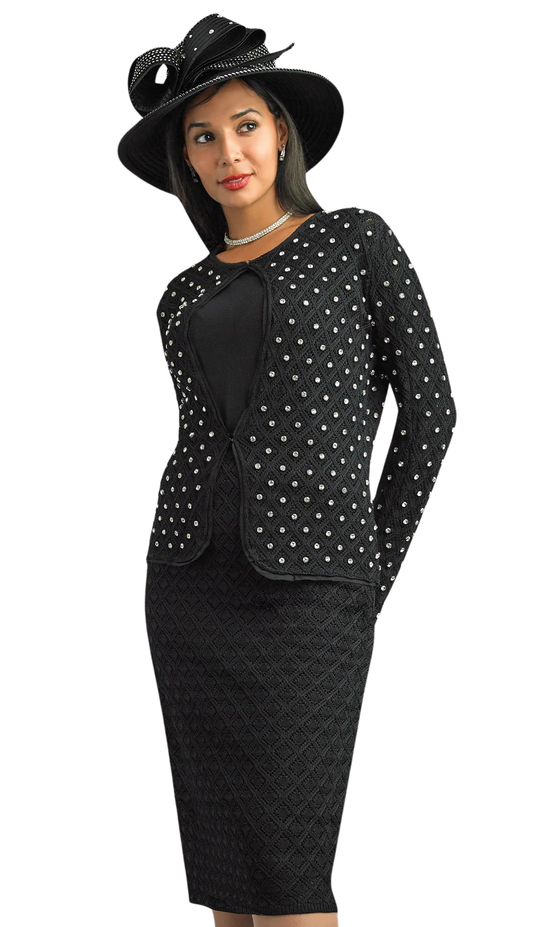 Lily and Taylor 838-BLK Church Dress