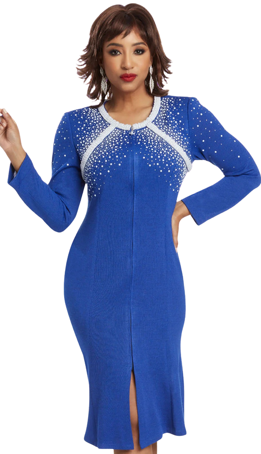 Donna Vinci Knit 13380-QS Church Dress