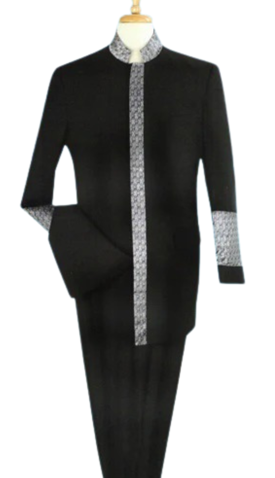 Sapphire Collection Mens Church-1-BLK Pastor Suit
