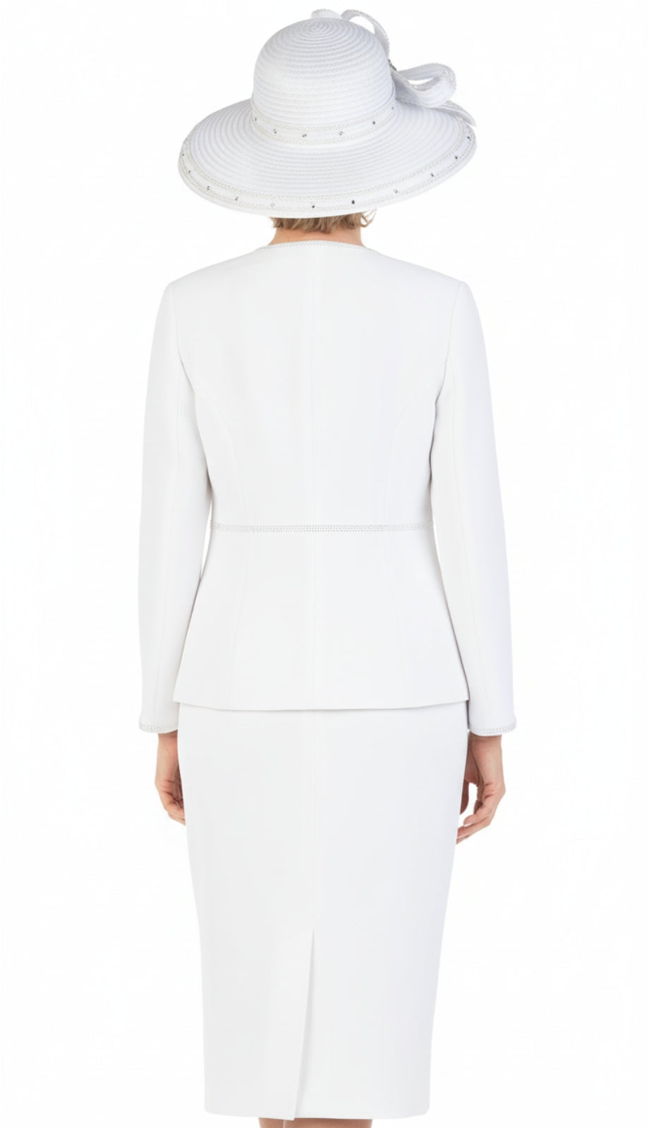 Giovanna 0652-WHT-CO Womens Ladies Suit