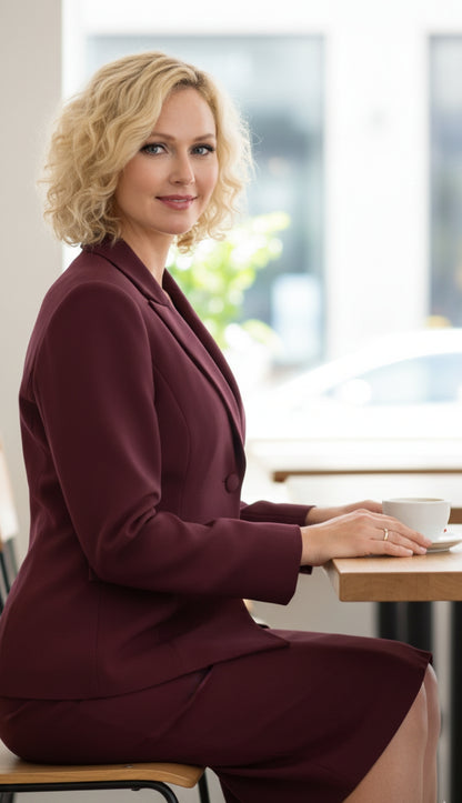 Giovanna 0710-PLM Church Suit