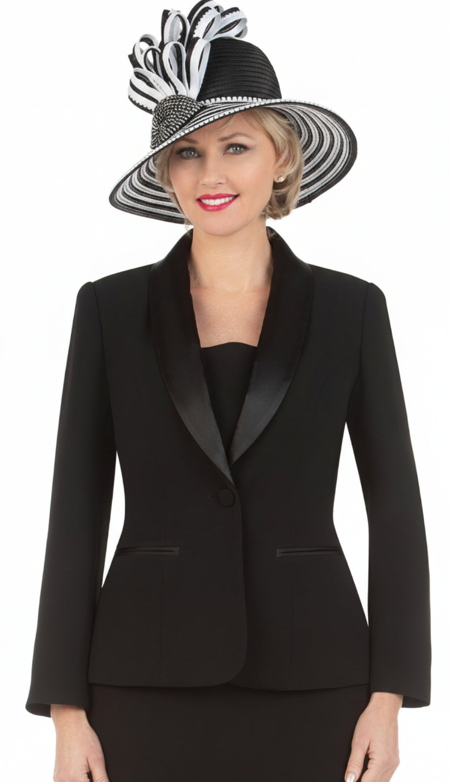 Giovanna 0826B-BLK-CO Church Suit