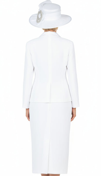 Giovanna 0826B-WHT-CO Church Suit