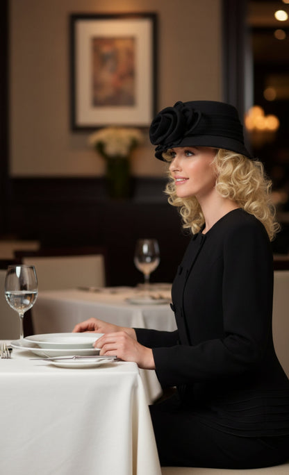 Giovanna 0902-BLK Church Suit