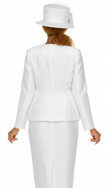 Giovanna 0978-WHT Church Suit