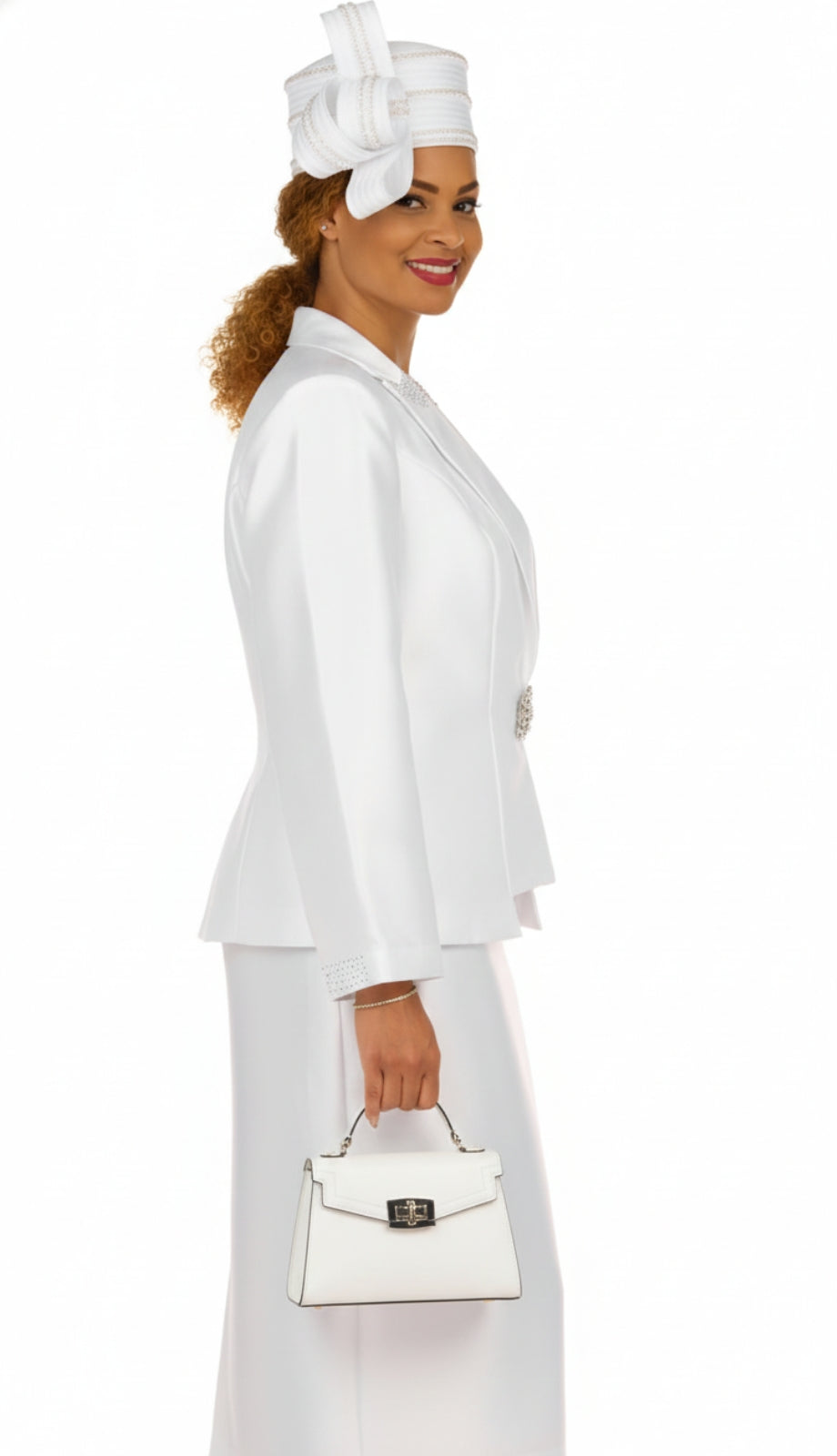 Giovanna 0979-WHT Church Suit