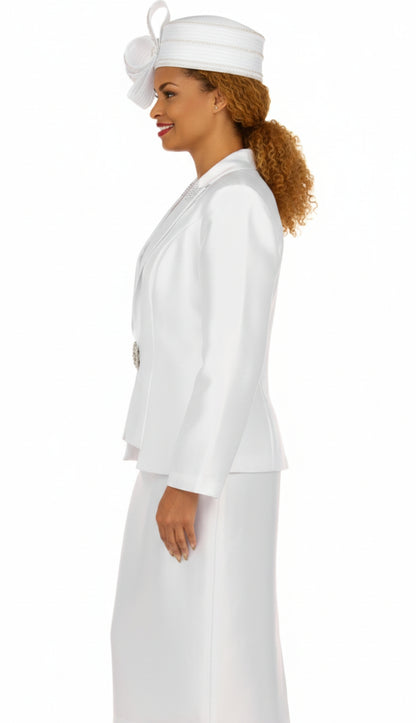 Giovanna 0979-WHT Church Suit