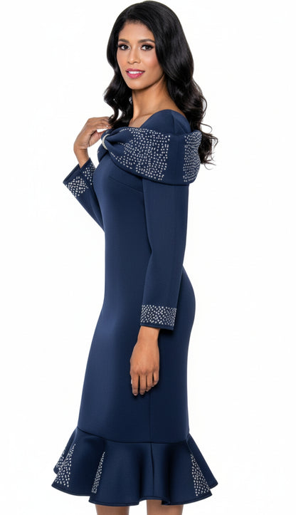 Nubiano 100101-NVY-IH Church Dress