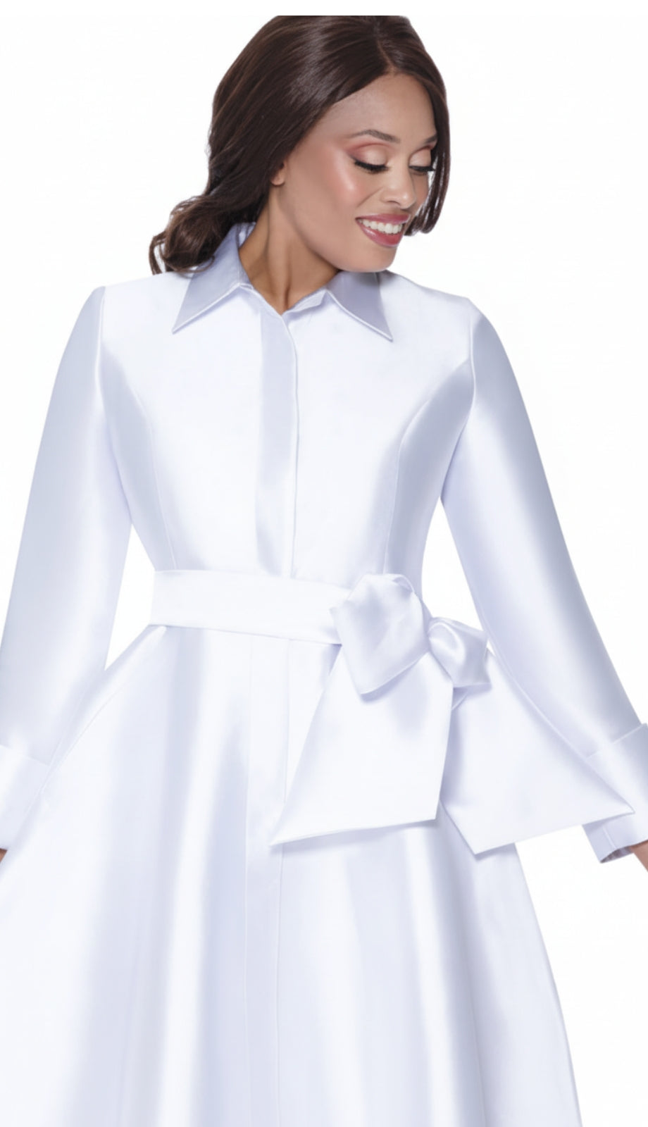 Nubiano 100311-WHT-IH Church Dress White / 16 Nubiano 100311-WHT-IH Church Dress White / 16