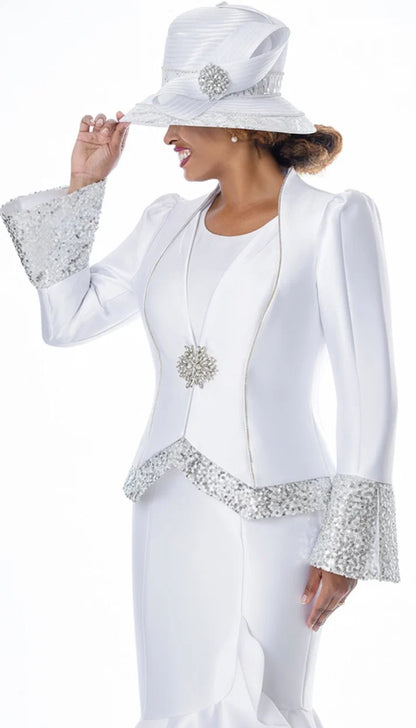 GMI 401903-WHT-QS Church Suit