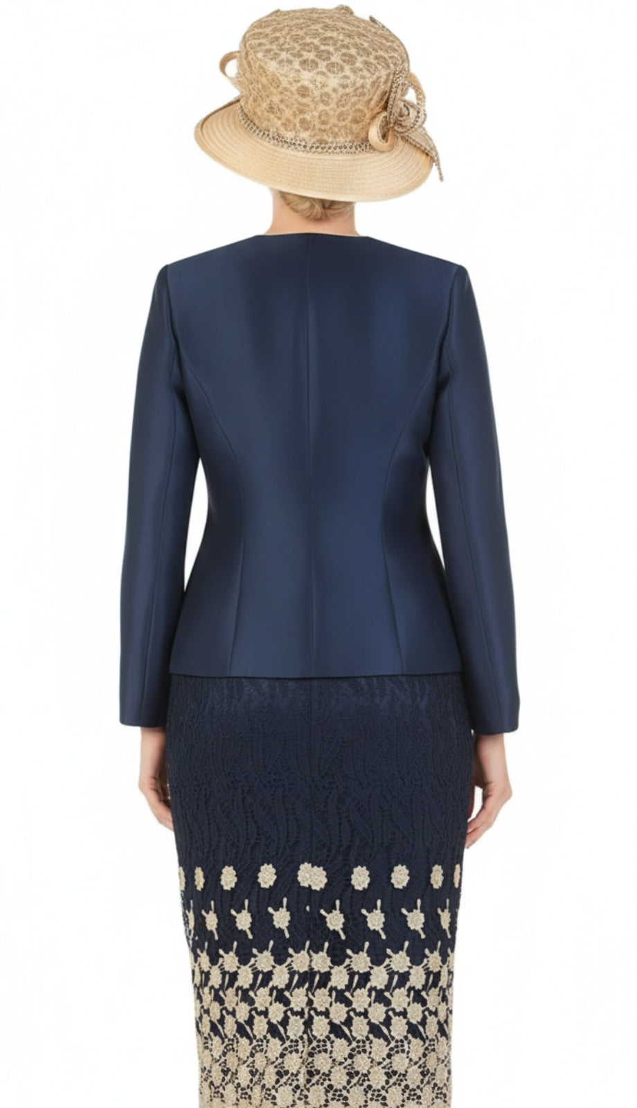 Giovanna 1202-NVY Church Suit