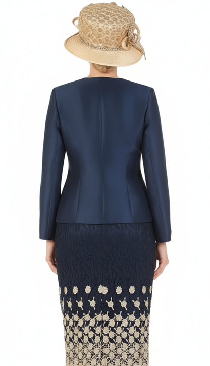 Giovanna 1202-NVY Church Suit