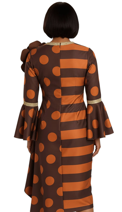 Donna Vinci 12147-BWO-IH Church Dress