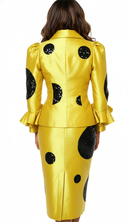 Donna Vinci 12205-GLD Church Suit