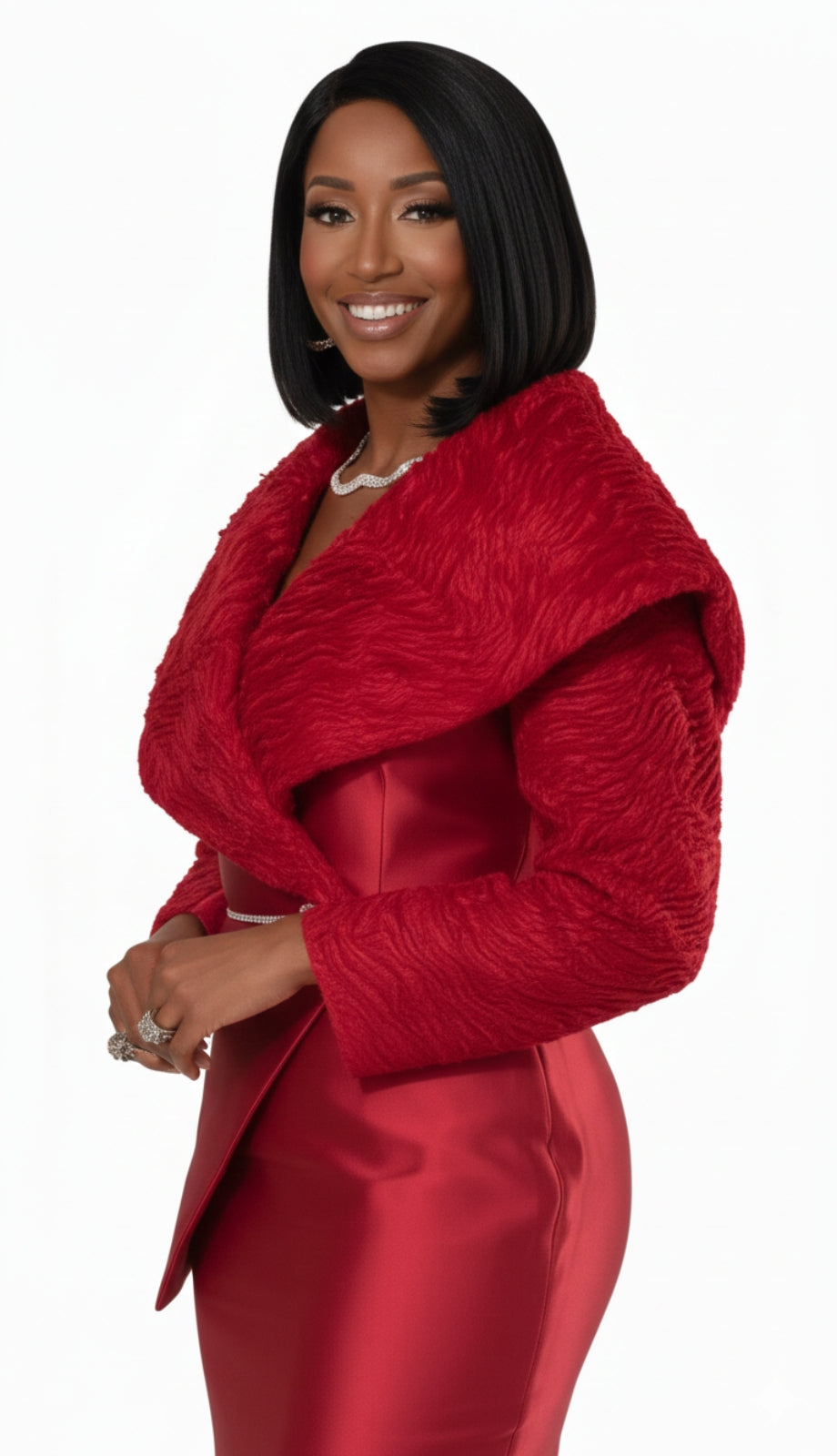 Donna Vinci 12230-RED-QS Church Suit