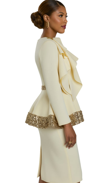Donna Vinci 12231-BTR Church Suit