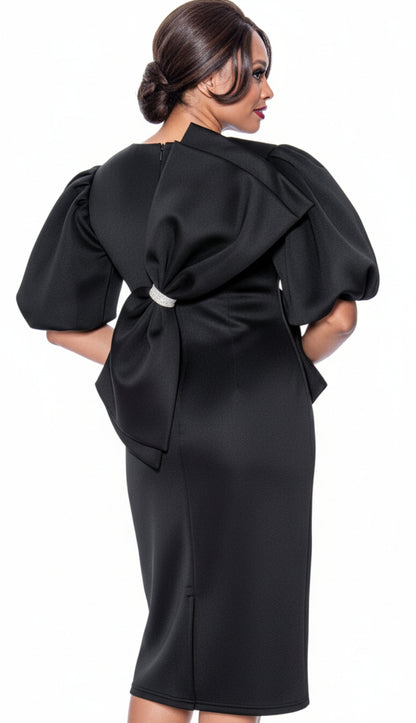 Nubiano 12351-BLK-QS Church Dress