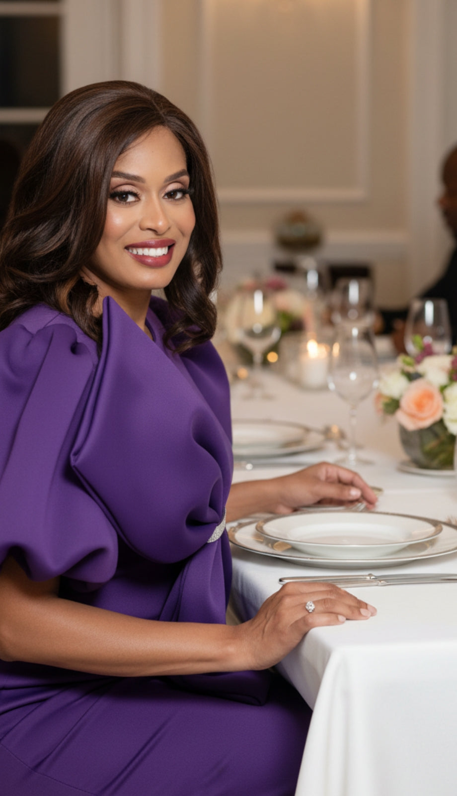 Nubiano 12351-PUR Church Dress