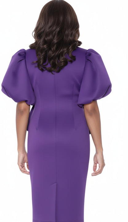 Nubiano 12351-PUR Church Dress