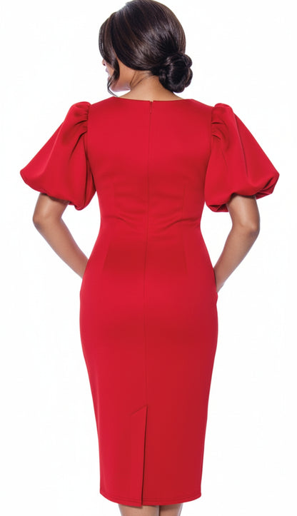 Nubiano 12351-RED Church Dress