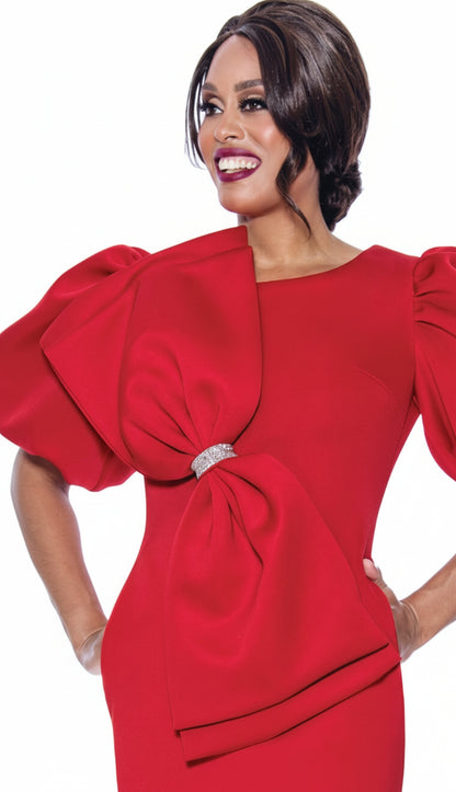 Nubiano 12351-RED Church Dress