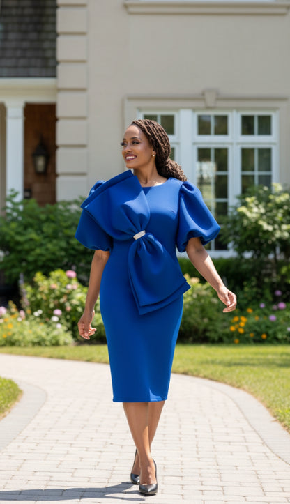 Nubiano 12351-RYL-QS Church Dress